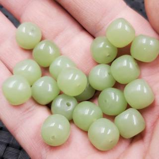 仿和田玉老型珠仿玉石散珠仿碧玉桶珠仿东陵玉路路通手链项链配件